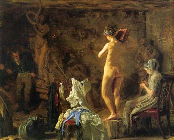 托馬斯 伊肯斯 William Rush Carving his Allegorical Figure of the Schuylkill River 托馬斯 伊肯斯 William Rush Carving his Allegorical Figure of the Schuylkill River